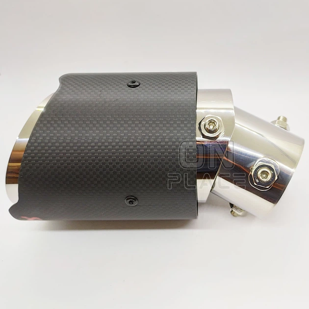 Насадка на глушник Akrapovic одинарна 60мм-170мм (J32) | Карбонова насадка на вихлопну трубу - зображення 6