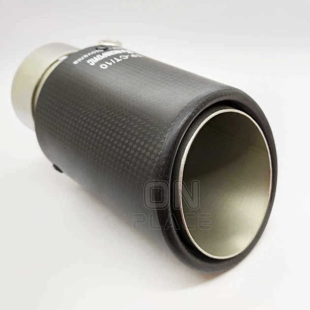 Насадка на глушитель Akrapovic одинарная 60мм-175мм (JB) | Карбоновая насадка на выхлопную трубу - изображение 4