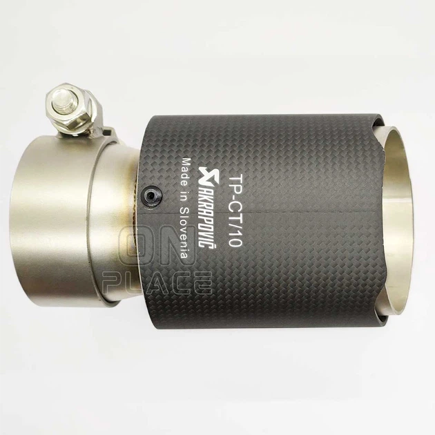 Насадка на глушитель Akrapovic одинарная 65мм-175мм (ZB) | Карбоновая насадка на выхлопную трубу - изображение 4