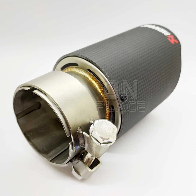 Насадка на глушитель Akrapovic одинарная 65мм-175мм (ZB) | Карбоновая насадка на выхлопную трубу - изображение 7