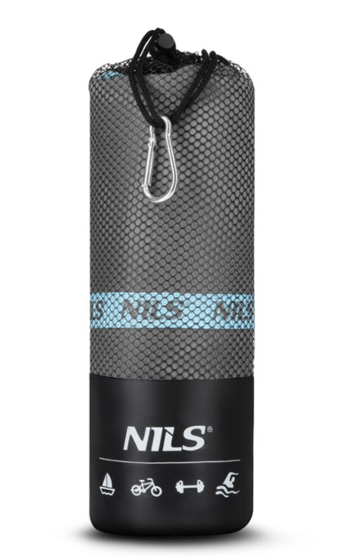 Ręcznik NILS CAMP NCR13 z mikrofibry 200 x 90 cm Ciemnoszary (5907695527445) - obraz 7
