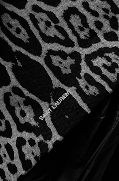 Шоппер Yves Saint Laurent Totebag Leopard Shopper YSL Monochrome