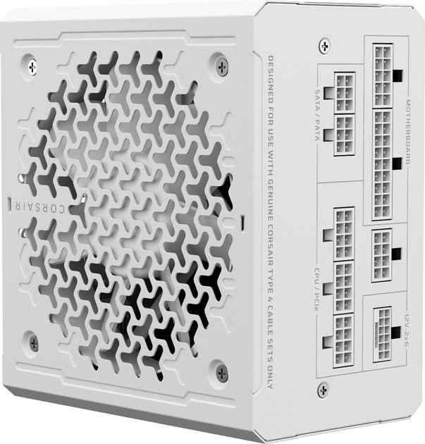 Zasilacz Corsair RM1000e Gold 1000W White (CP-9020294-EU) - obraz 3