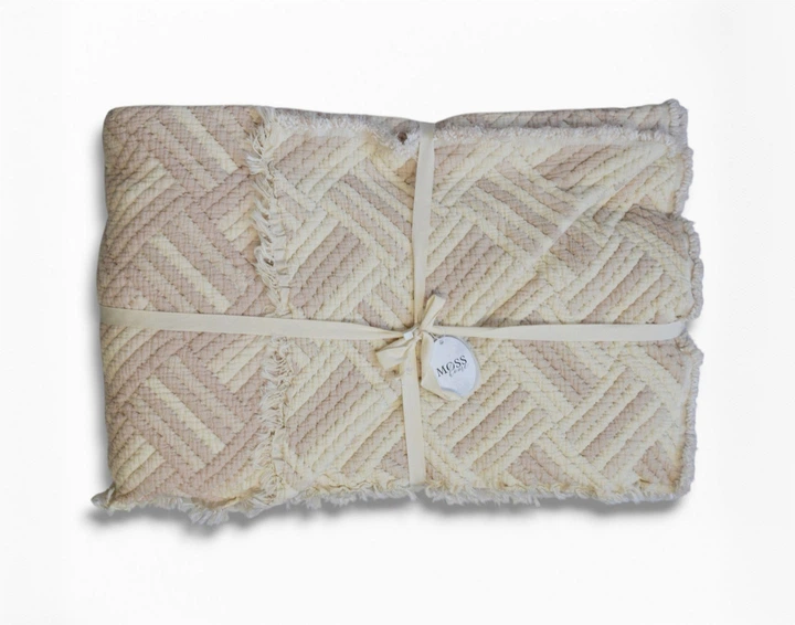 Муслиновое покрывало Moss Marielle Muslin 230 х 250 см. Pudra - изображение 3