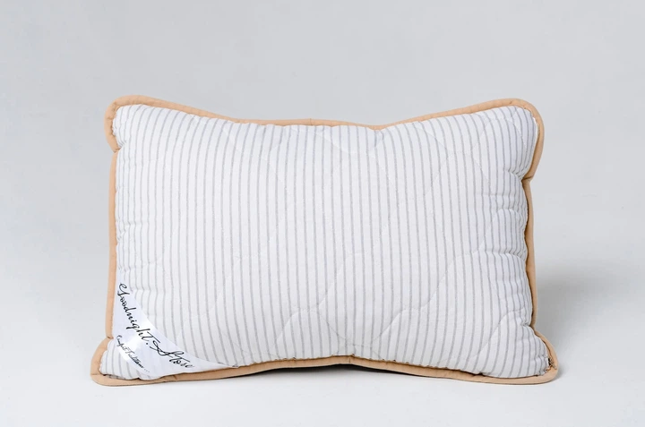 Подушка Goodnight.Store розмір 40х60 см колір Сірий / Білий у смужку Протиалергічна - Фото 1 Подушка Goodnight.Store розмір 40х60 см колір Сірий / Білий у смужку Протиалергічна - изображение 1