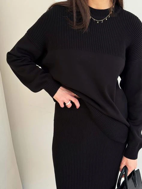 Джемпер женский ARTKNIT Katrin S/M Черный (4823093454835) - Фото 7 Джемпер женский ARTKNIT Katrin S/M Черный (4823093454835) - изображение 7