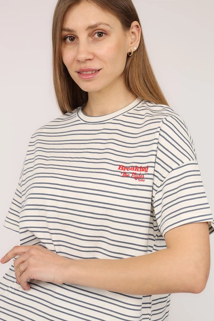 Футболка с коротким рукавом женская M цвет белый CREP ЦБ-00275553 - Фото 3 Футболка с коротким рукавом женская M цвет белый CREP ЦБ-00275553 - изображение 3