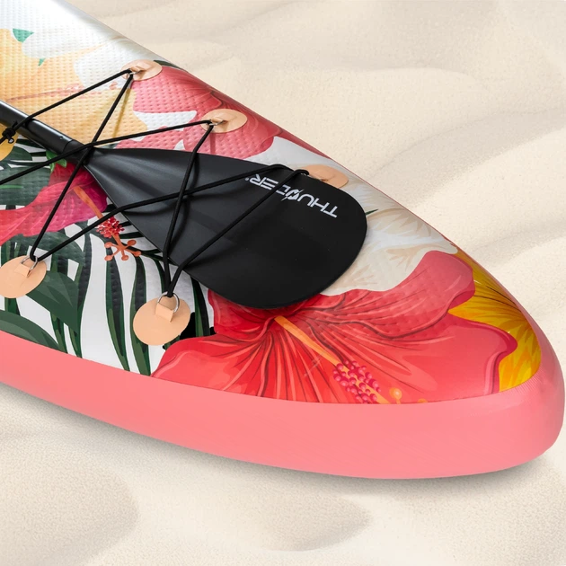 Надувная SUP-доска THUNDER VIOSA 320 розово-белая, 320×75×15 см, нагрузка до 150 кг, насос, ремень и чехол для телефона(ISL_43F973605F60) - изображение 5