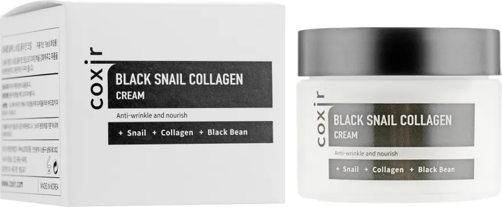 Krem do twarzy przeciwzmarszczkowy Coxir Black Snail Collagen 50 ml (8809080826201) - obraz 2