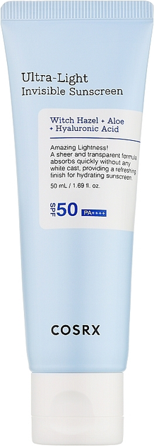 Сонцезахисний крем Cosrx Ultra Light Invisible SPF50+ PA++++ 50 мл (8809598456242) - зображення 1