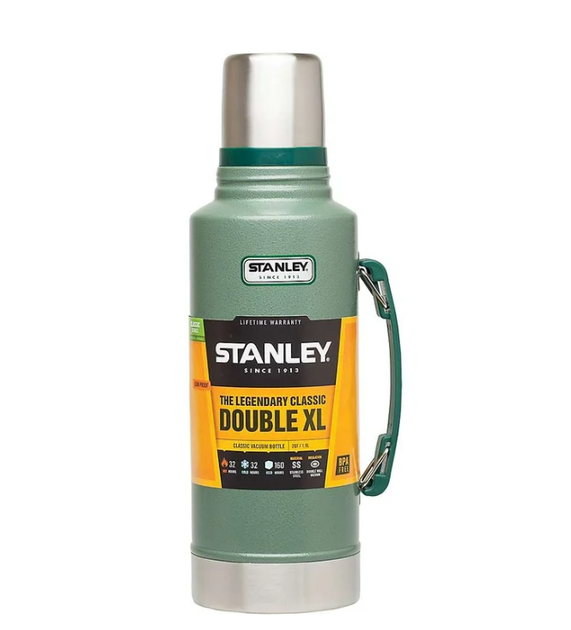 Термос стальной вакуумный Стенли Классик Stanley Legendary CLASSIC 1,9 литра цвет Hammertone Green - Фото 6 Термос стальной вакуумный Стенли Классик Stanley Legendary CLASSIC 1,9 литра цвет Hammertone Green - изображение 6