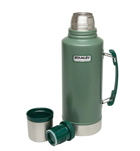Термос стальной вакуумный Стенли Классик Stanley Legendary CLASSIC 1,9 литра цвет Hammertone Green - Фото 9 Термос стальной вакуумный Стенли Классик Stanley Legendary CLASSIC 1,9 литра цвет Hammertone Green - изображение 9