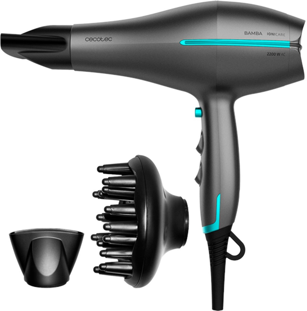 Фен Cecotec Bamba IoniCare 5300 Maxi Aura Black - зображення 1