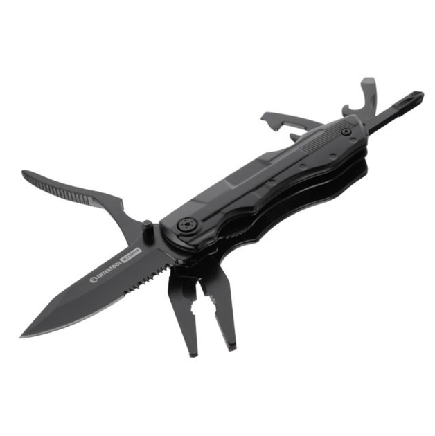 Мультитул Intertool-Storm 110мм x 8-в-1 Blackstone (HT-0545) сталь 420J2 - изображение 2