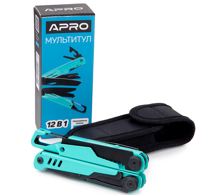 Мультитул Apro -12-в-1 (401102) нержавеющая сталь, чехол - изображение 2
