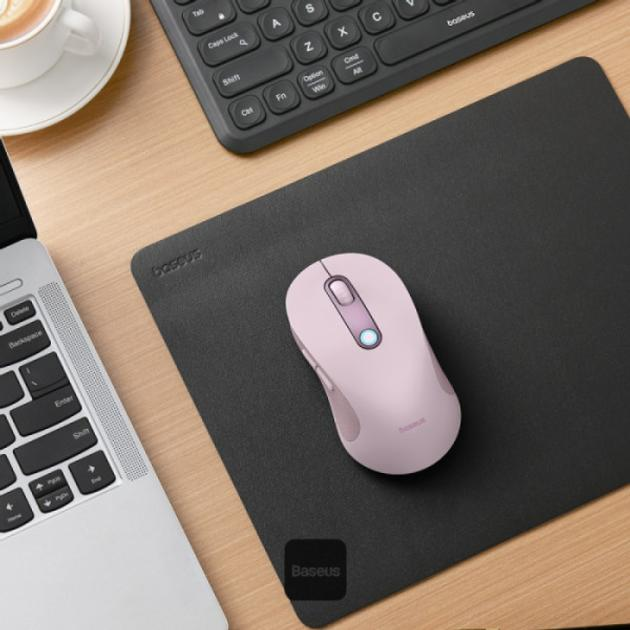 Компьютерная мышь Baseus F02 Ergonomic Wireless Mouse Pink, 2.4G, ВТ 5.2, 1000-4000 DPI, 1хАА, B01055505411-01 - изображение 8