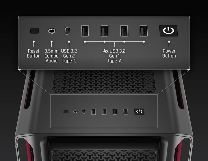 Obudowa Corsair iCUE LINK 5000T LX RGB Black (CC-9011298-WW) - obraz 4