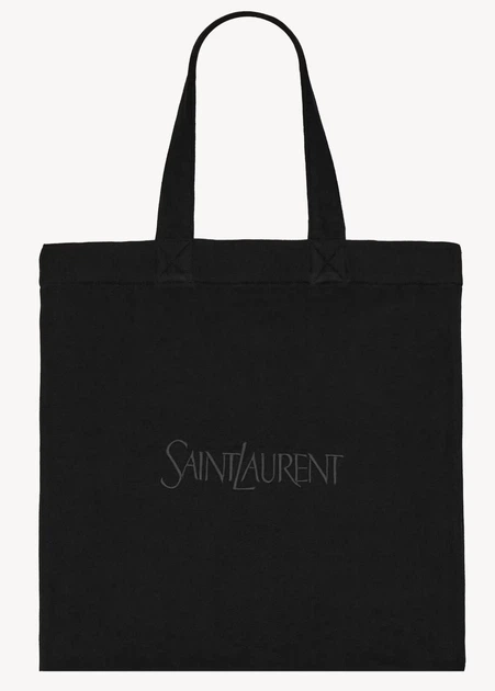 Шоппер Yves Saint Laurent Totebag Black Shopper YSL IN FLEECE