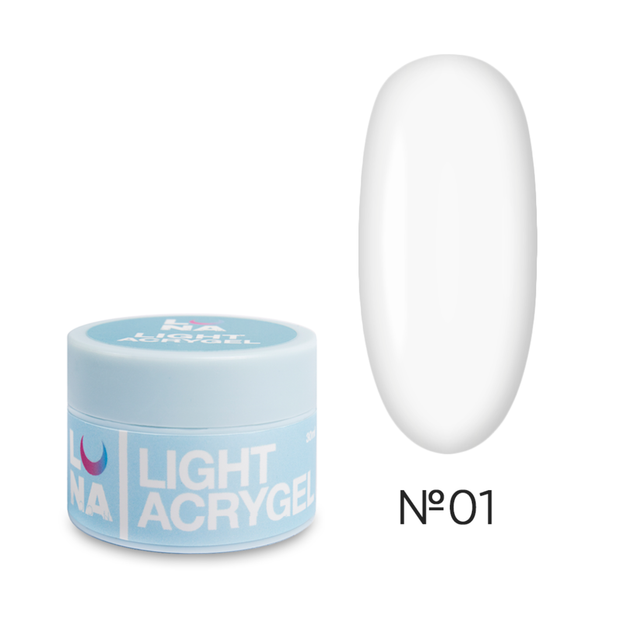 Акригель Luna Light №1, 30 мл - Фото 1 Акригель Luna Light №1, 30 мл - изображение 1