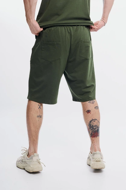 Шорти Чоловічі "Player" спортивні Intruder трикотажні літні Oversize хакі/L-XL - Фото 3 Шорти Чоловічі "Player" спортивні Intruder трикотажні літні Oversize хакі/L-XL - зображення 3