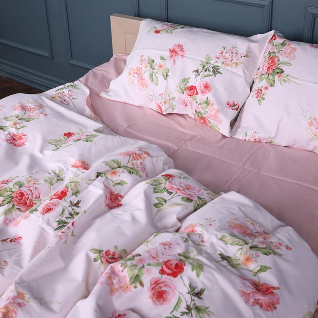Комплект постельного белья Mirson Семейный 2 x 143 x 210 см 22-1408 Spring Flower Сатин (2200011121871) - Фото 2 Комплект постельного белья Mirson Семейный 2 x 143 x 210 см 22-1408 Spring Flower Сатин (2200011121871) - изображение 2