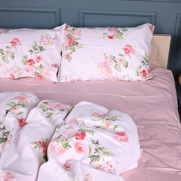 Комплект постельного белья Mirson Семейный 2 x 143 x 210 см 22-1408 Spring Flower Сатин (2200011121871) - Фото 4 Комплект постельного белья Mirson Семейный 2 x 143 x 210 см 22-1408 Spring Flower Сатин (2200011121871) - изображение 4