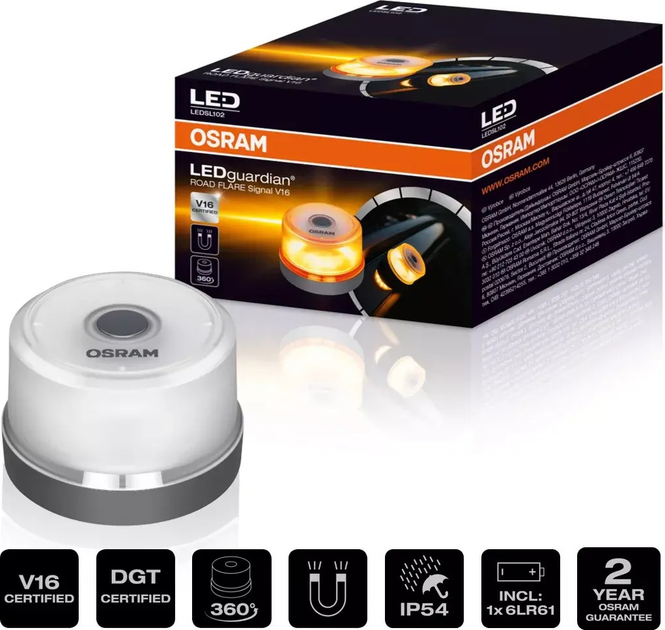 Ліхтар OSRAM LEDguardian ROAD FLARE Signal V16 (4062172184359) - зображення 5
