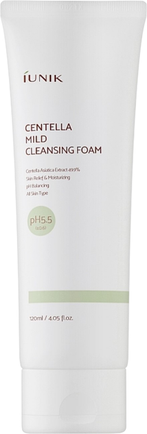 Pianka do mycia twarzy Iunik Centella 120 ml (8809728080576) - obraz 1