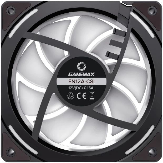Кулер GameMax KF300 BK ARGB fan - Фото 5 Кулер GameMax KF300 BK ARGB fan - зображення 5