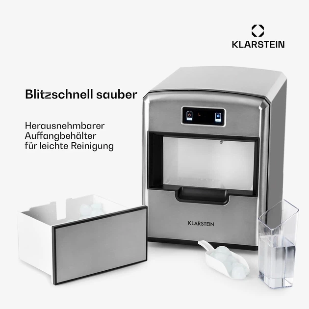 Генератор льда Klarstein Metropolitan 12 кг/24ч - изображение 6