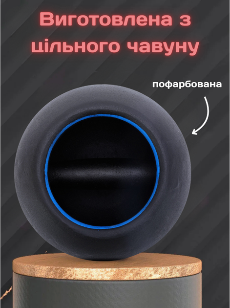 Гіря-дзвін чавунна чорна пофарбована BALL BELL LiveUp LP8047-35LB 16кг (чавун) - зображення 2