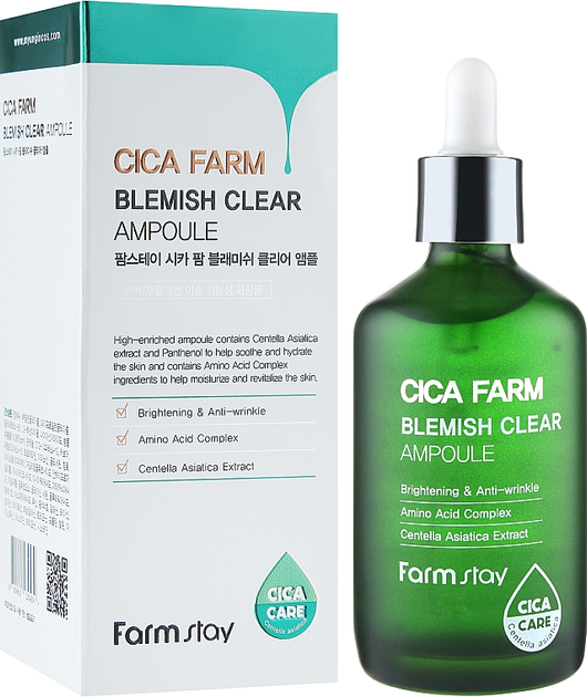 Serum do twarzy FarmStay Cica Farm Blemish Clear Ampoule 100 ml (8809635230439) - obraz 2