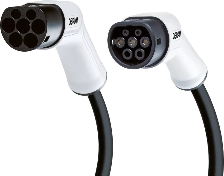 Kabel OSRAM do ładowania pojazdów elektrycznych OCC23P05 7 Pin 32A 22 kW Type 2/Type 2 (4052899624139) - obraz 1