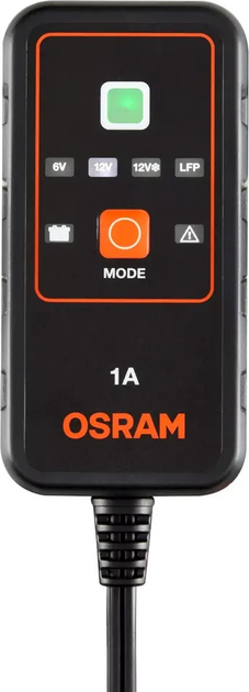 Зарядний пристрій акумуляторів OSRAM BATTERYcharge 901 6В/12В 1А (4062172248563) - зображення 1