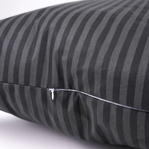 Набор подушек MirSon Сolor Fun Line 17-0611 Stripe Black № 0113 Хлопок средняя 50x70 см 2 шт (2200011158532) - Фото 4 Набор подушек MirSon Сolor Fun Line 17-0611 Stripe Black № 0113 Хлопок средняя 50x70 см 2 шт (2200011158532) - изображение 4