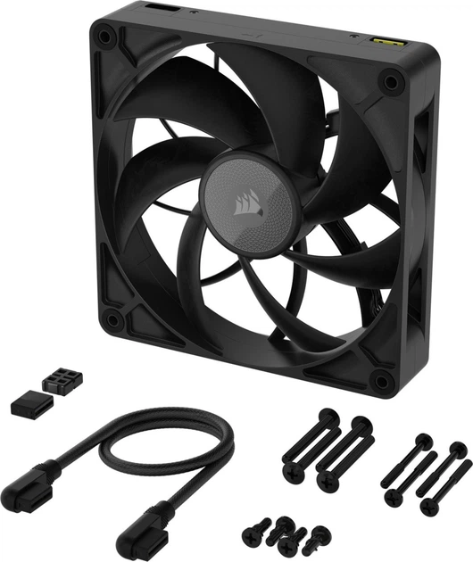 Wentylator Corsair iCUE LINK RX140 MAX 140 mm Black (CCO-9051043-WW) - obraz 10