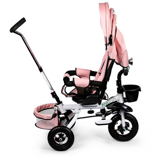 Триколісний велосипед EcoToys Delux 360° JM-068-17 Рожевий (5903089068464) - зображення 6