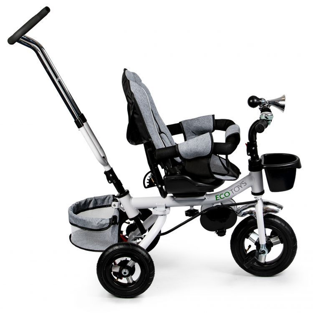Триколісний велосипед EcoToys Delux 360° JM-068-17 Сірий (5903089063324) - зображення 7