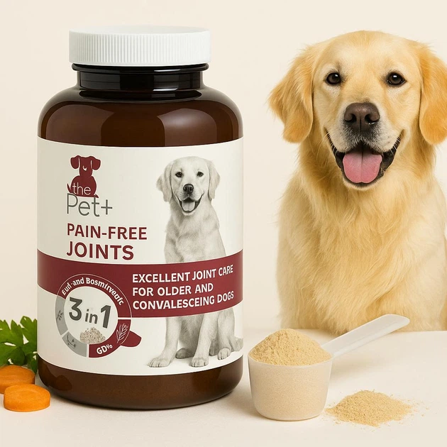Витамины БЕЗБОЛЕЗНЕННЫЕ СУСТАВЫ для пожилых собак PET+ PAIN-FREE JOINTS 200 г - Фото 3 Витамины БЕЗБОЛЕЗНЕННЫЕ СУСТАВЫ для пожилых собак PET+ PAIN-FREE JOINTS 200 г - изображение 3