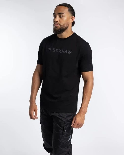 Футболка BOXRAW ABC XS Чорна/Чорна - изображение 4