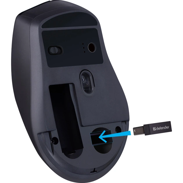Бездротова безшумна мишка Defender Effect X MS-095 6кн 1600dpi Black (52095) - зображення 7