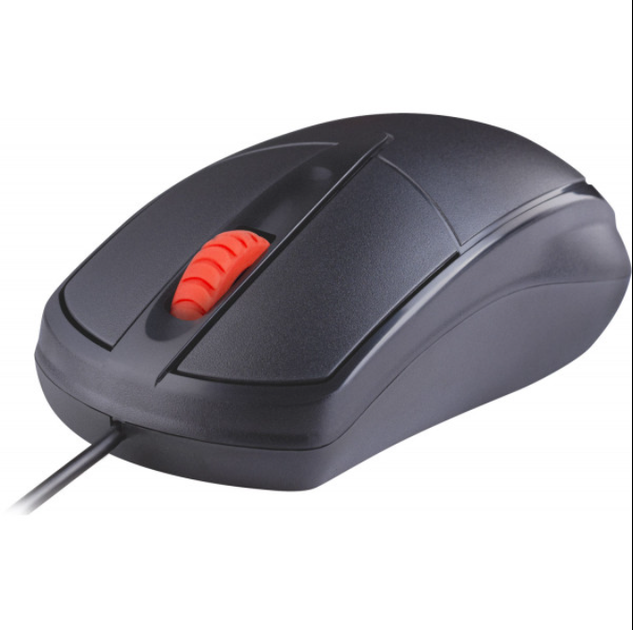 Проводная бесшумная мышка Defender Icon MB-057 3кн 1000dpi Black (52057) - изображение 3