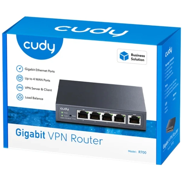 Маршрутизатор Cudy R700, Gigabit Multi-WAN VPN Router Grey (R700_EU_V1.0) - Фото 5 Маршрутизатор Cudy R700, Gigabit Multi-WAN VPN Router Grey (R700_EU_V1.0) - зображення 5