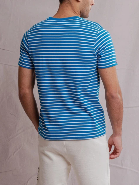 Футболка хлопковая длинная мужская U.S. Polo Assn 11A530-2100A(autumn teal) XL Морская с принтом (786660171716) - Фото 2 Футболка хлопковая длинная мужская U.S. Polo Assn 11A530-2100A(autumn teal) XL Морская с принтом (786660171716) - изображение 2