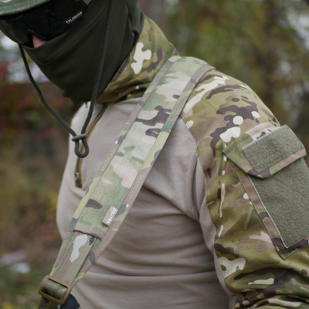 Двухточечный оружейный ремень с QD антабками M-lok и быстрой регулировкой Multicam USA - изображение 8