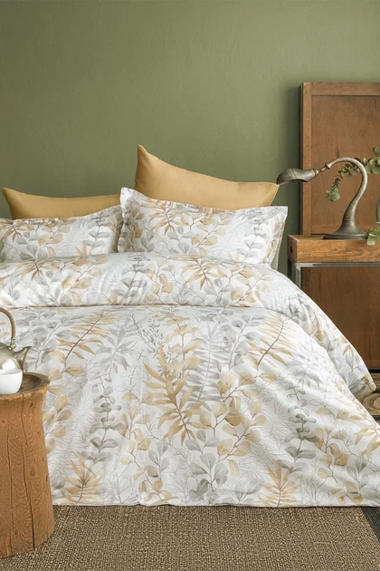 Двоспальний Євро комплект - Issimo Home Occale beige Сатин Преміум - Фото 1 Двоспальний Євро комплект - Issimo Home Occale beige Сатин Преміум - изображение 1