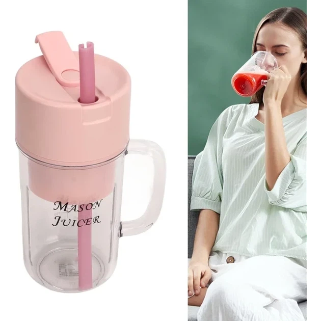 Блендер портативний з трубочкою для смузі Crusher Juicer - изображение 2