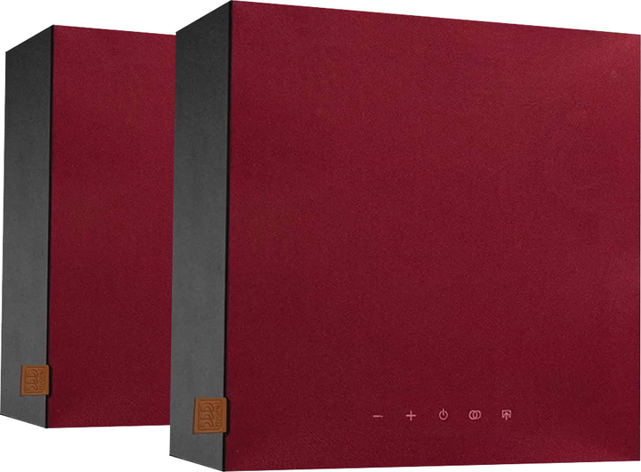 Пара активних Hi-Fi Bluetooth-колонок Morel Högtalare Red Statement (HOGTALARE PAIR - BLACK CABINET WITH RED GRILL (EU)) - зображення 1