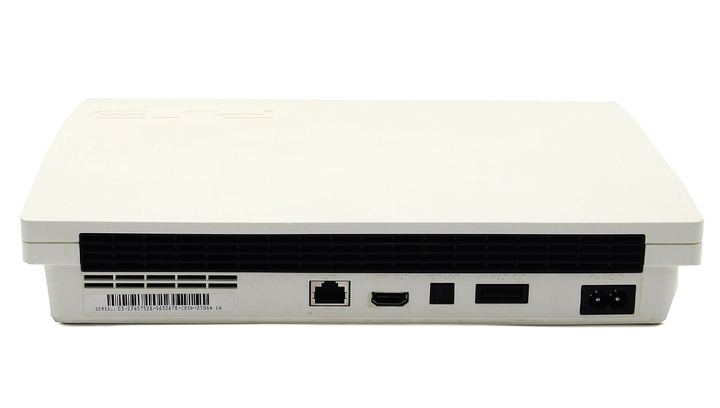 Набор Консоль Sony PlayStation 3 Slim 320GB White Б/У + Геймпад Беспроводной RMC Black - Фото 4 Набор Консоль Sony PlayStation 3 Slim 320GB White Б/У + Геймпад Беспроводной RMC Black - изображение 4