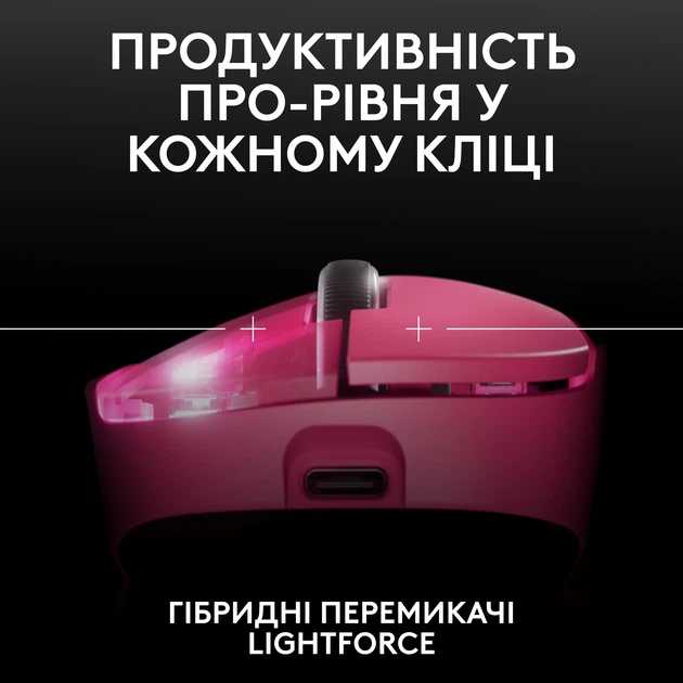 Мышь Logitech G Pro X Superlight 2 Dex Wireless Pink (910-007373